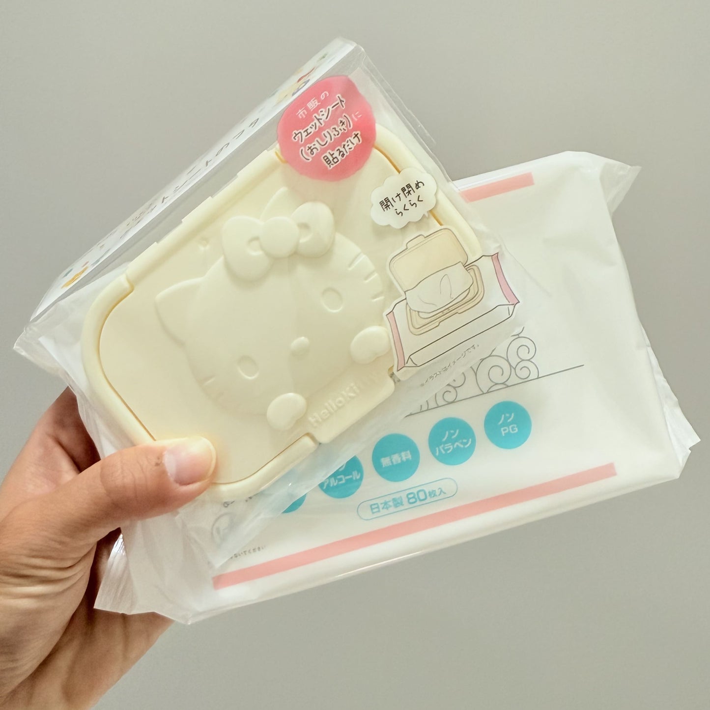 Hello Kitty Wet Wipes Lid Sanrio