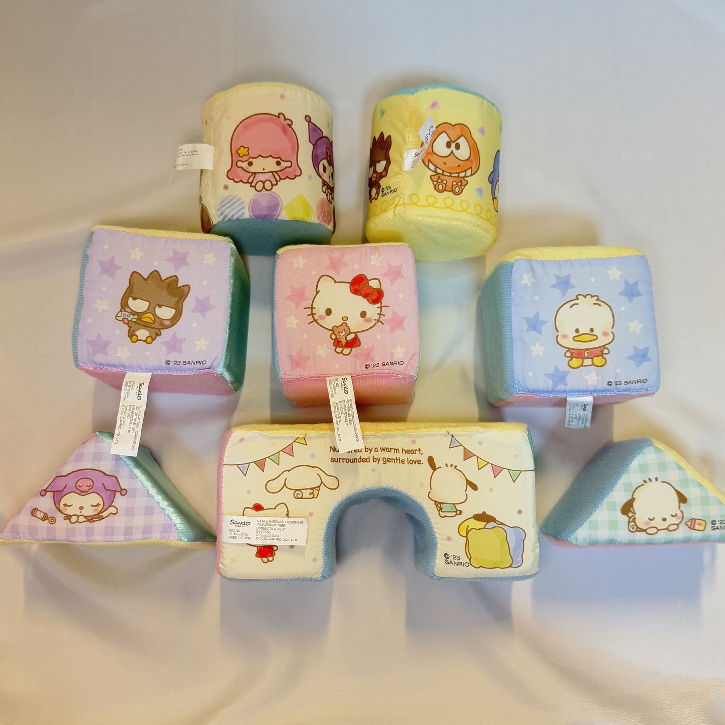 SanrioBaby Washable Building Blocks (Used)