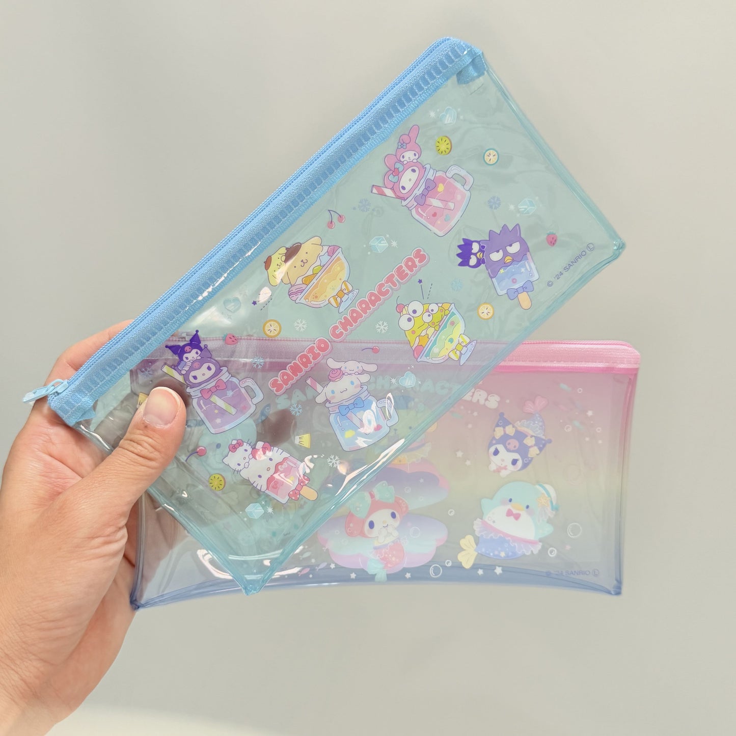 Sanrio characters vinyl pouch L